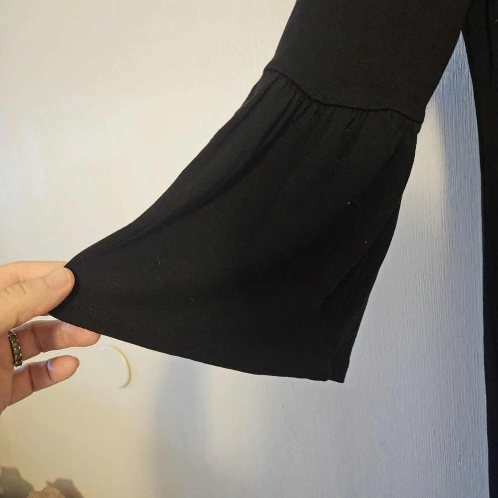 White House Black Market Black Long Sleeve Dress - Picture 6 of 7